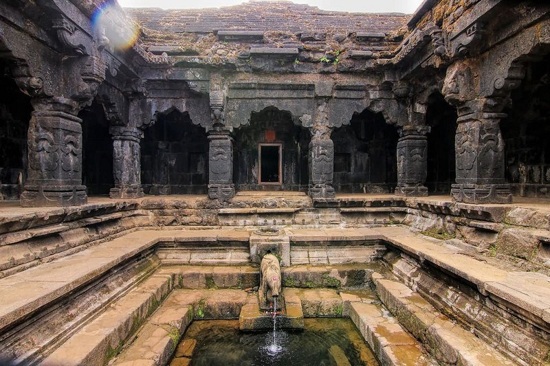 Krishnabai Temple overlooking Krishna Valley