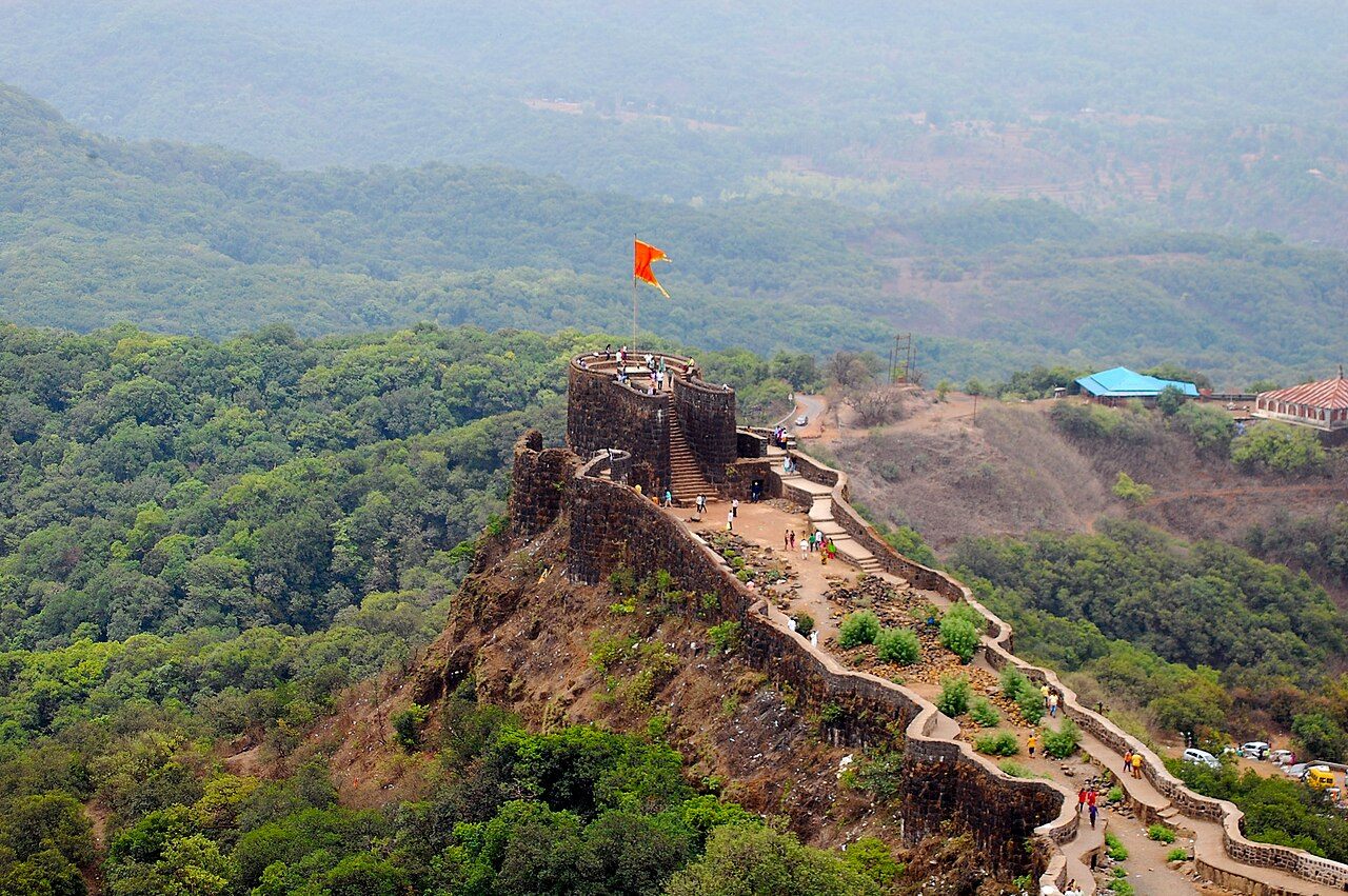 Pratapgad Fort entrance with Maratha architecture, Mahabaleshwar